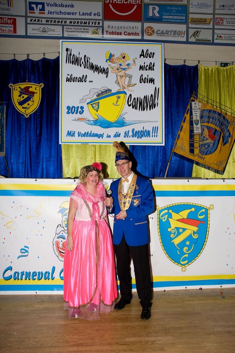 Sitzungspräsident Gerwald und Cindy 2013